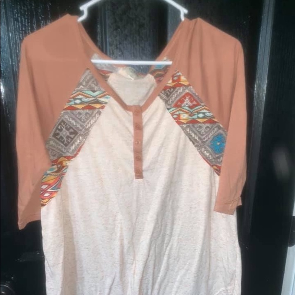 Baseball Aztec tee